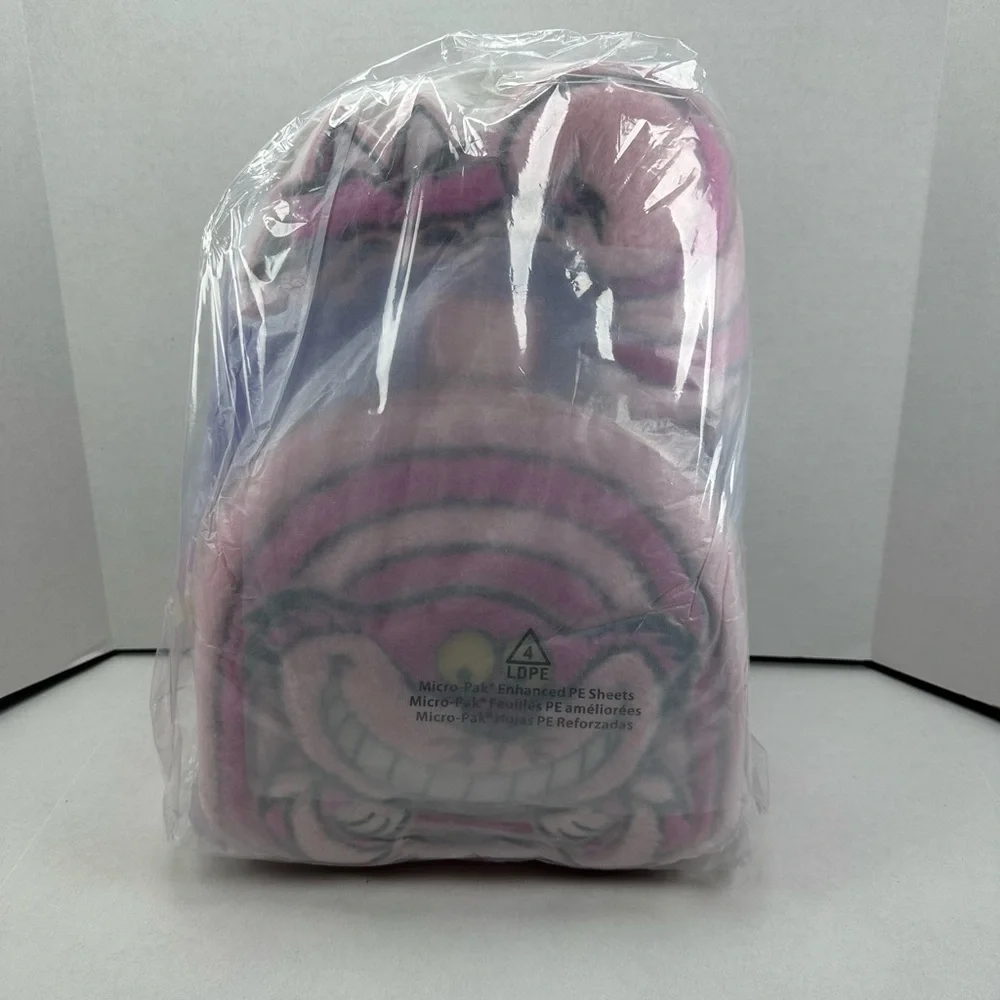Loungefly Disney Alice in Wonderland Fuzzy Cheshire Cat Mini Backpack